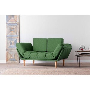Nina Daybed Kihúzható kanapé, Futon, 3 locuri, 200x70 cm, fém, zöld