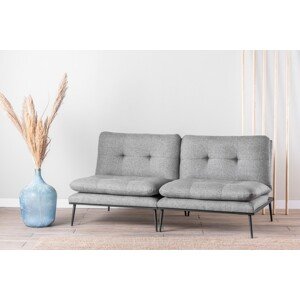Martin Sofabed Kihúzható kanapé, Futon, 3 személyes, 180x130 cm, fém, szürke