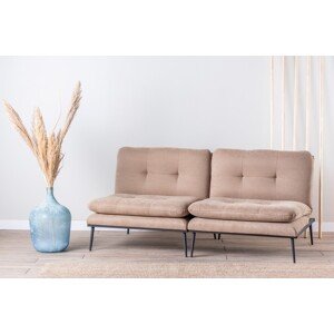 Martin Sofabed Kihúzható kanapé, Futon, 3 személyes, 180x130 cm, fém, bézs