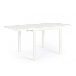 Pelagius Kihúzható kerti asztal, Bizzotto, 83-166x80x75 cm, alumínium, fehér