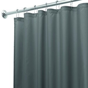Poli zuhanyfüggöny, iDesign, 183x183 cm, poliészter, szén