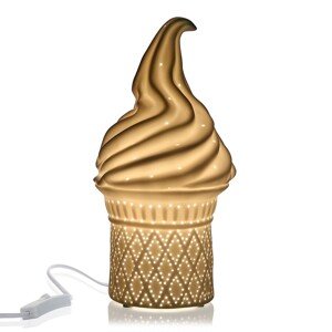 Ice Cream Éjjeli lámpa, Versa, 1 x E14, 25W, Ø13.7x27 cm, porcelán