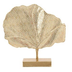 Leaf Dísz, Mauro Ferretti, 55x10x56 cm, vas, aranyszín