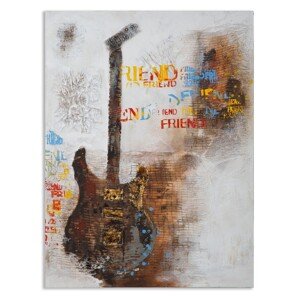 Guitar Art Festmény, Mauro Ferretti, 90x120 cm, kézzel festett, kanavász/erdeifenyő
