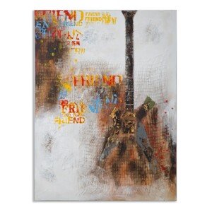 Guitar Arty Festmény, Mauro Ferretti, 90x120 cm, kézzel festett, canvas/erdeifenyő