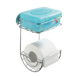 WC-papír tartó, Wenko, Turbo-Loc®, 16,5 x 24,5 x 14 cm, rozsdamentes acél