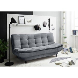 Kihúzható kanapé, 2-es folt Anthracit, 89 x 90 x 188 cm, kattanó-záró funkcióval, forgácslap, műanyag, poliészter