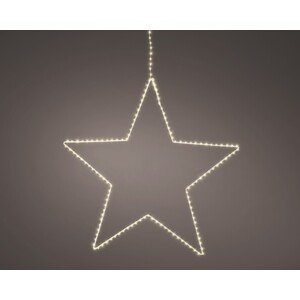 Star világító dekoráció, Lumineo, H38 cm, 130 LED, meleg fény