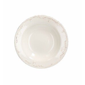 Mély tányérok, Tognana, Shabby Siena, 23 cm Ø, kerámia, fehér
