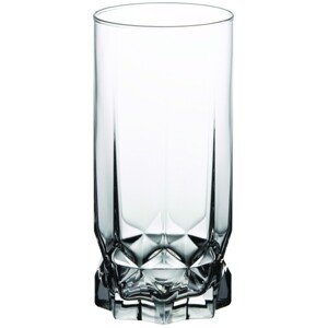 6 db Diamond long drink pohár készlet, Ambition, 325 ml, üveg