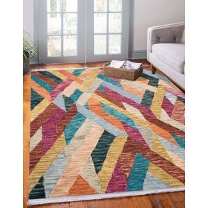 Szőnyeg Többszínű szőnyeg 009, Nirvana, 80x300 cm, poliészter, többszínű