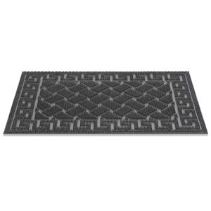 Bejárati szőnyeg Pobe, Decorino, 40x60 cm, gumi, fekete