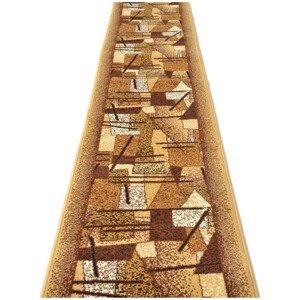 Bolnisi folyosói szőnyeg, Decorino, 100x200 cm, polipropilén, barna