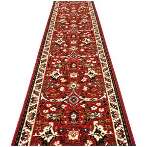 Baghdati előszoba szőnyeg, Decorino, 60x200 cm, polipropilén, piros