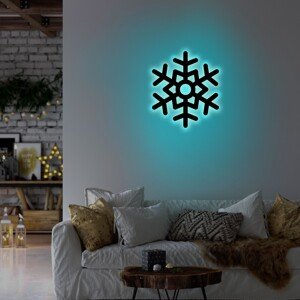 Snowflake 2 Fali lámpa, Neon Graph, 28x32 cm, kék