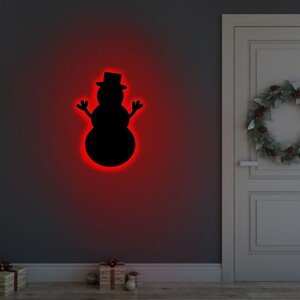 Snowman 2 Fali lámpa, Neon Graph, 25x30 cm, piros
