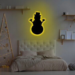 Snowman 2 Fali lámpa, Neon Graph, 25x30 cm, sárga