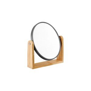 Beauty Round Bambusz kozmetikai tükör tartóval, Jotta, 18x21 cm