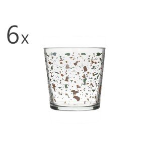 InArt 6 darabos Whiskey pohár készlet, 8.5x9 cm, 380 ml, üveg