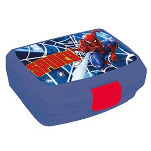Spiderman szendvicsdoboz, Marvel, 17x12,2x6,5 cm, műanyag, kék