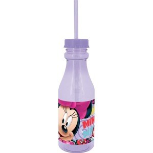 Minnie, Disney Palack szívószállal, 500 ml, műanyag, lila