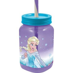 Frozen Pohár szívószállal, Disney, 500 ml, műanyag