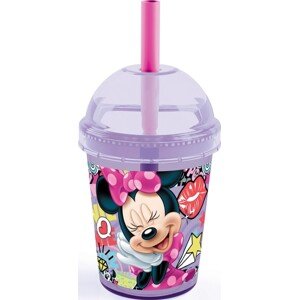 Minnie Pohár szívószállal, Disney, 250 ml, műanyag