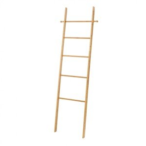 Ladder Törölköző és ruhatartó, Wenko, 43 x 170 cm, bambusz, természetes