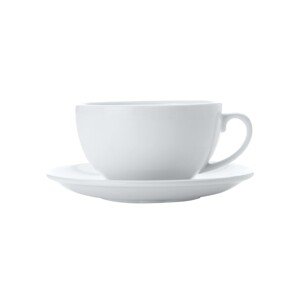Cappuccino Plate Cup, Maxwell & Williams, 320 ml, porcelán, fehér