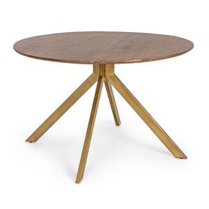 Sherman Asztal, Bizzotto, Ø120 x 76 cm,  mangó fa/acél
