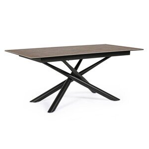 Seyfert Asztal, Bizzotto, 180 x 90 x 76 cm, acél/kerámia/edzett üveg