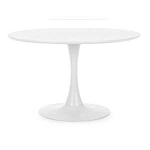 Bloom Asztal, Bizzotto, Ø120  x 75 cm, otel/MDF, fehér