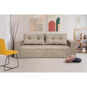 Venice Kihúzhatós kanapé 238x96x80 cm, tárolóládával, bézs