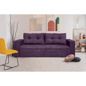Venice Kihúzhatós kanapé 238x96x80 cm, tárolóládával, lila