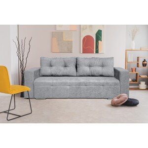 Venice Kihúzhatós kanapé 238x96x80 cm, tárolóládával, szürke