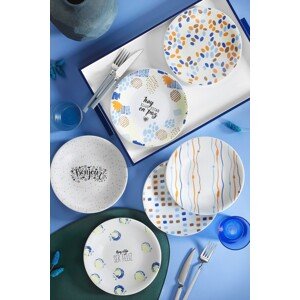 Kutahya Porselen 6 db Desszertes tányér, ZG06PS60011783, Ø21 cm, porcelán