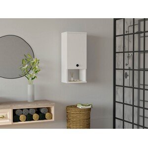 Mis Fürdőszobai szekrény, Puqa Design, 30x21.8x71 cm, fehér