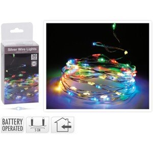 Silverwire Fényfüzér, 20 mikró LED-el, színes fény