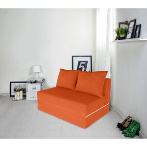 Urban Living Kihúzhatós kanapé, 136x80x40 cm, narancssárga