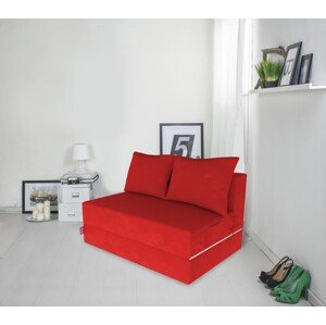 Urban Living Kihúzhatós kanapé, 136x80x40 cm, piros