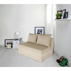 Urban Living Kihúzhatós kanapé, 136x80x40 cm, bézs