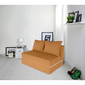 Urban Living Kihúzhatós kanapé, 136x80x40 cm, sárgadinnye
