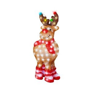 Reindeer Fénydekoráció, Lumineo, 22.5x29x63.5 cm, akril, színes