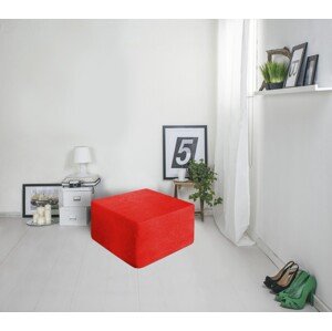 Urban Living Kihúzható zsámoly, 63x36x63 cm, Piros