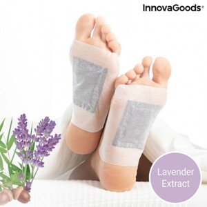 Lavender InnovaGoods 10 darabos méregtelenítő tapasz készlet lábakra, 10x13 cm