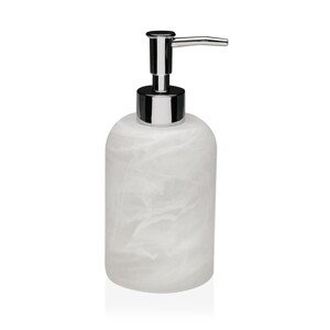 Marble Folyékony szappan adagoló, Versa, 8 x 17.5 cm, poligyanta, fehér