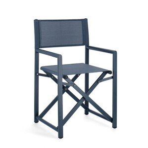 Taylor Összecsukható kerti szék, Bizzotto, 48 x 56 x 86 cm, alumínium/textilén 2x1, tengerkék