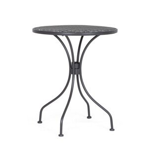 Lizette Kerti asztal, Bizzotto, Ø60 x 71 cm, acél, matt felület, szénszürke