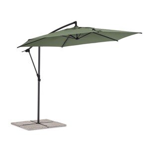 Tropea Terasz/kerti napernyő, Bizzotto, Ø 300 cm, oszlop Ø 46-48 mm, acél/poliészter, olíva zöld