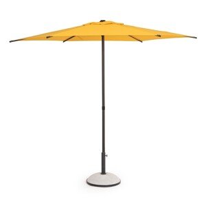 Samba Kerti/terasz napernyő, Bizzotto, Ø 270 cm, oszlop Ø 38 mm, acél/poliészter, sárga